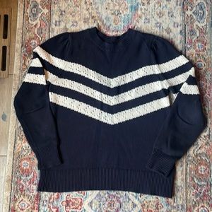 Loft blue and white sweater. Size medium. Excellent condition!